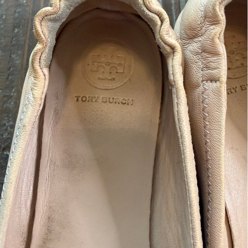 Tory Burch Minnie Travel Ballet Flats Pink Size 9.5 - Picture 6 of 7